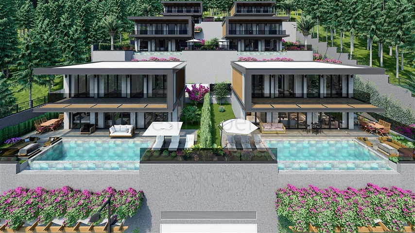 Neues Projekt von Villen im Bezirk Bektas im Herzen von Alanya