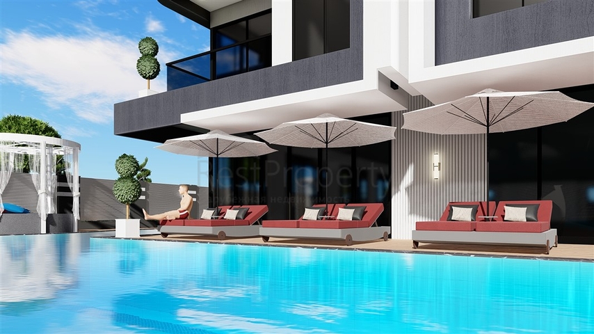 Neuer Komplex 750 m vom Meer entfernt  Neuer Komplex 750 m vom Meer entfernt