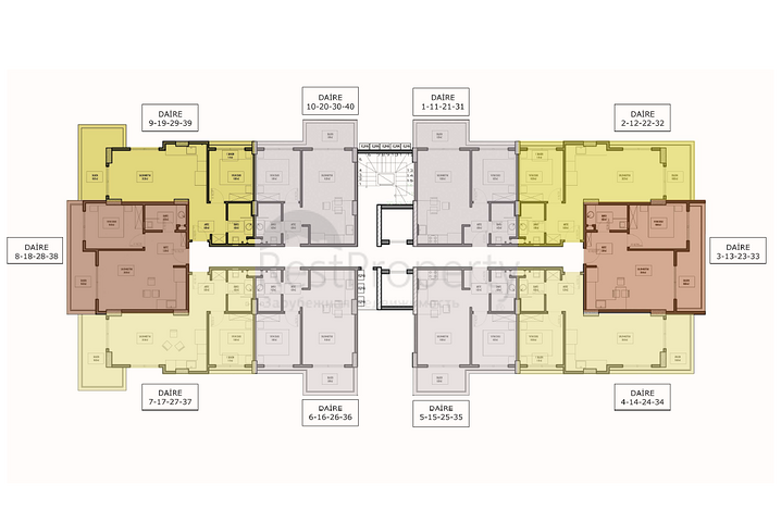 Neuer Komplex 750 m vom Meer entfernt  Neuer Komplex 750 m vom Meer entfernt