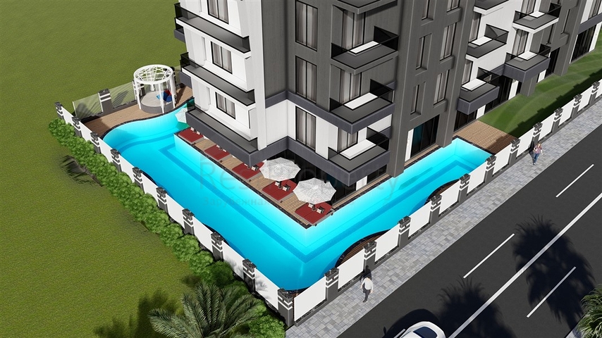 Neuer Komplex 750 m vom Meer entfernt  Neuer Komplex 750 m vom Meer entfernt