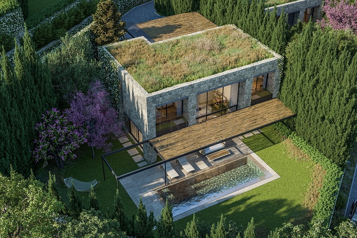 Stilvolle Villen im modernen Design mit Meerblick in Yalıkavak