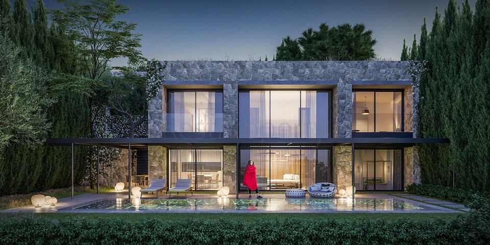 Stilvolle Villen im modernen Design mit Meerblick in Yalıkavak