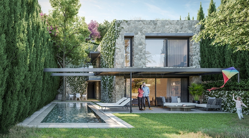 Stilvolle Villen im modernen Design mit Meerblick in Yalıkavak