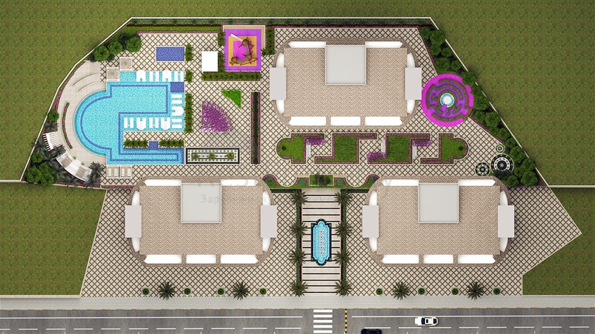 Wohnung 1+1 vom berühmten Bauträger 200 m vom Meer entfernt im Stadtteil Tosmur