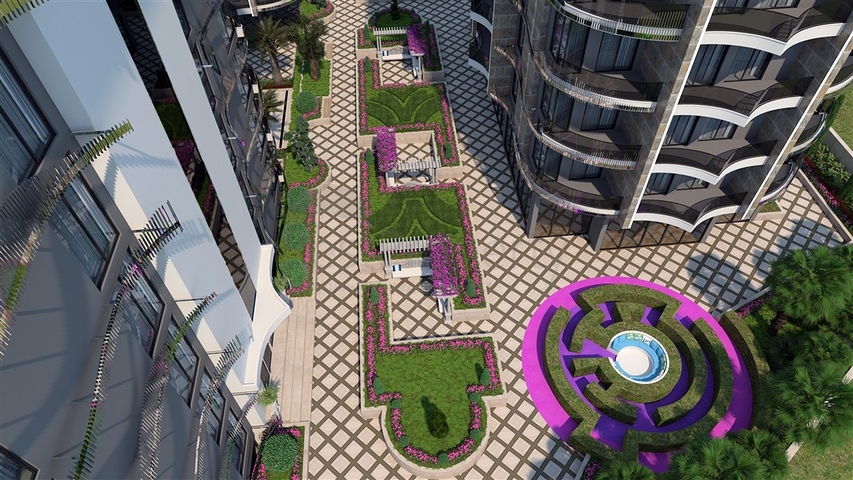 Wohnung 1+1 vom berühmten Bauträger 200 m vom Meer entfernt im Stadtteil Tosmur