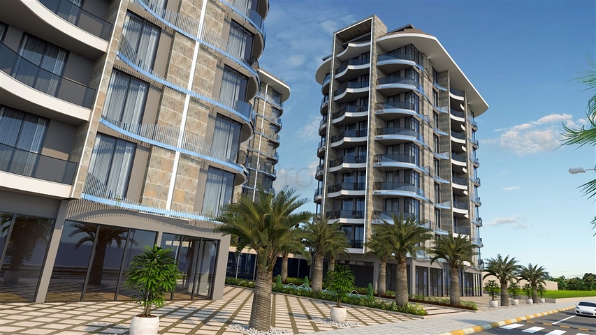 Wohnung 1+1 vom berühmten Bauträger 200 m vom Meer entfernt im Stadtteil Tosmur