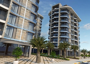 Wohnung 1+1 vom berühmten Bauträger 200 m vom Meer entfernt im Stadtteil Tosmur