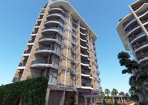 Wohnung 1+1 vom berühmten Bauträger 200 m vom Meer entfernt im Stadtteil Tosmur