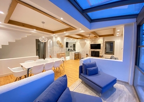 Freistehende 4+1 Villa mit Meer- und Stadtblick in der Bucht von Bordakci, Bodrum