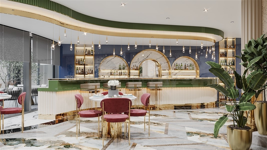 Ein groß angelegtes Investitionsprojekt in der Region Oba, 300 m vom Meer entfernt