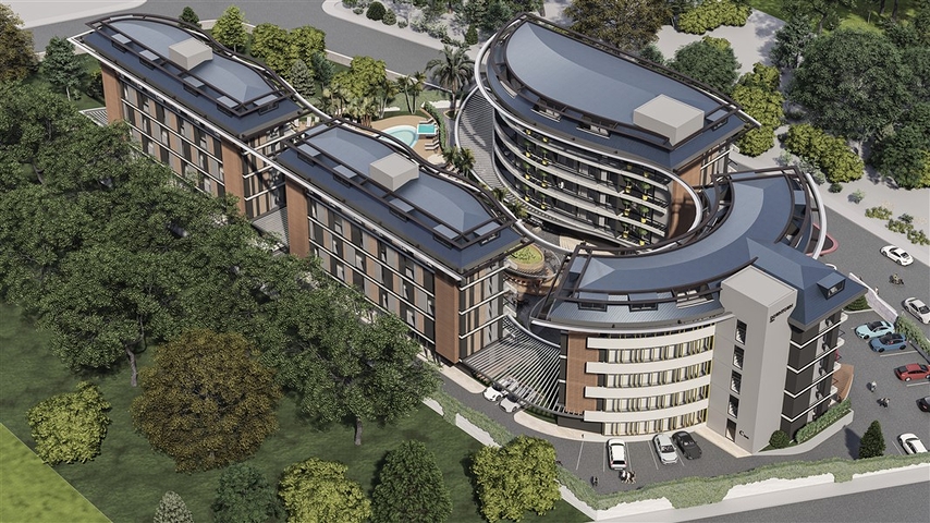 Ein groß angelegtes Investitionsprojekt in der Region Oba, 300 m vom Meer entfernt