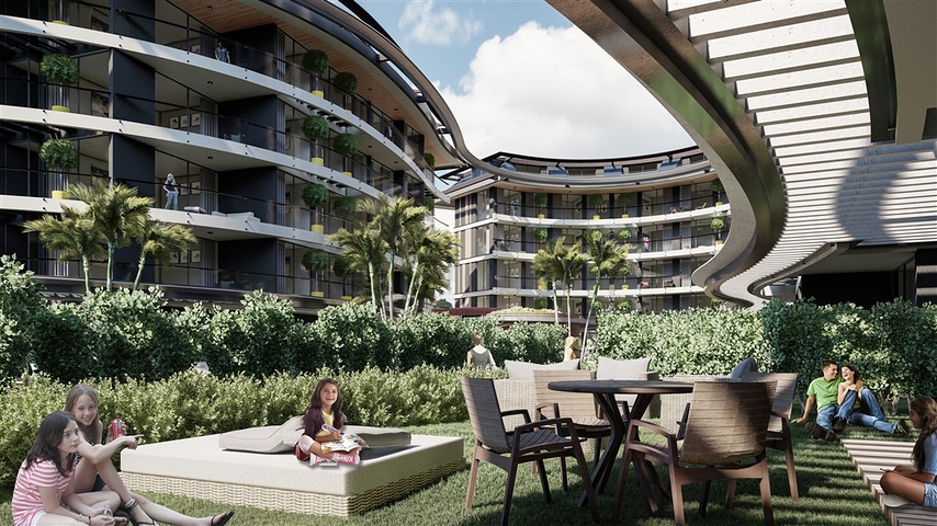 Ein groß angelegtes Investitionsprojekt in der Region Oba, 300 m vom Meer entfernt