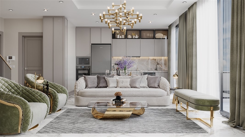 Ein groß angelegtes Investitionsprojekt in der Region Oba, 300 m vom Meer entfernt