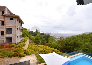 Möblierte Villa mit Panoramablick im Herzen von Alanya