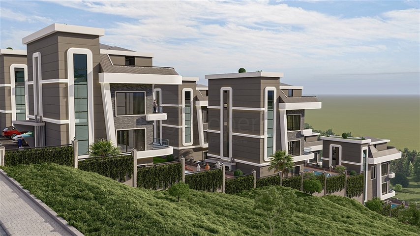 Premium-Villen-Projekt in der exklusiven Gegend von Kargicak