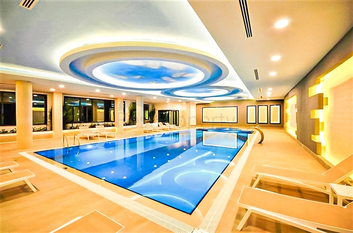 1+1 Wohnung in der ersten Zeile im Stadtteil Mahmutlar 