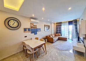 1+1 Wohnung in der ersten Zeile im Stadtteil Mahmutlar 