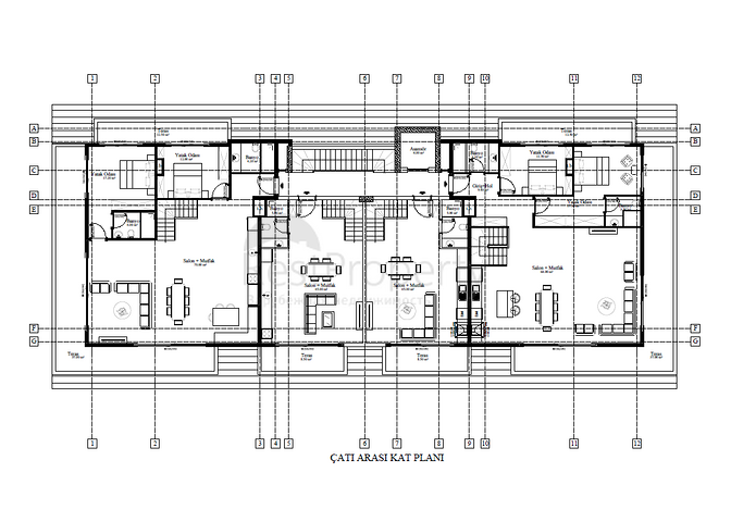 Das Projekt eines Luxus-Wohnkomplexes in der Gegend von Cleopatra