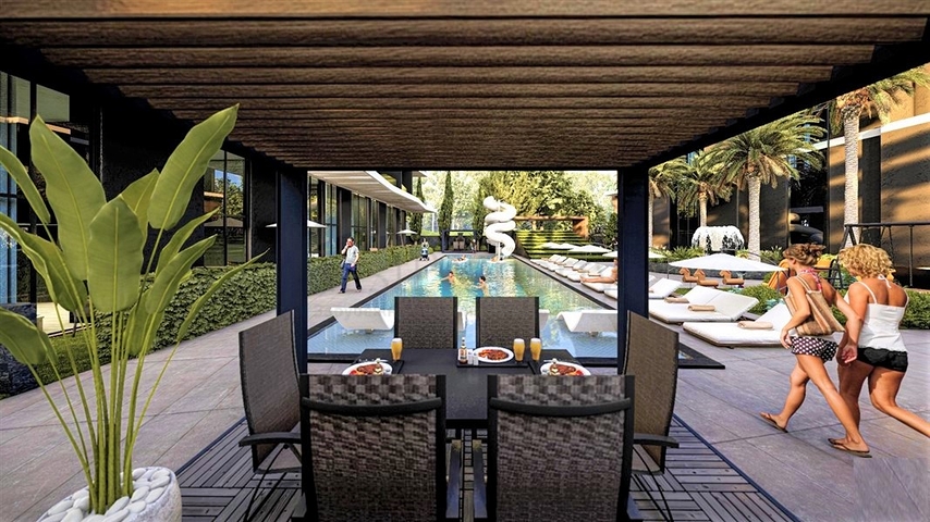 Das Projekt eines Luxus-Wohnkomplexes in der Gegend von Cleopatra