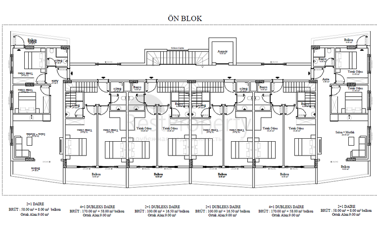 Das Projekt eines Luxus-Wohnkomplexes in der Gegend von Cleopatra