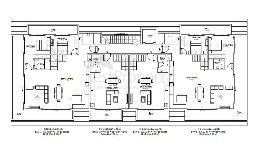 Das Projekt eines Luxus-Wohnkomplexes in der Gegend von Cleopatra