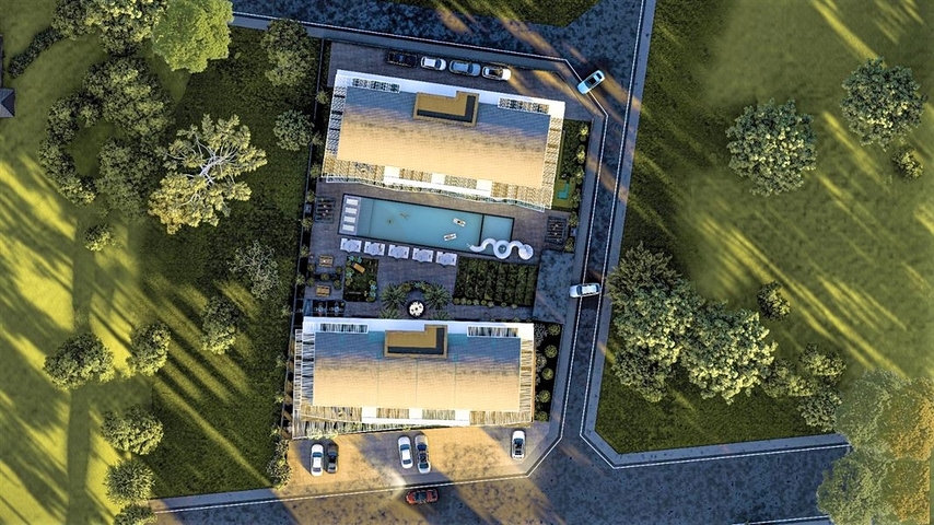 Das Projekt eines Luxus-Wohnkomplexes in der Gegend von Cleopatra