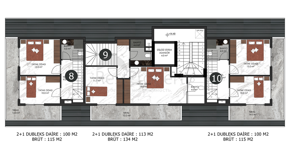 Clubhaus in der entwickelten Gegend ist beides