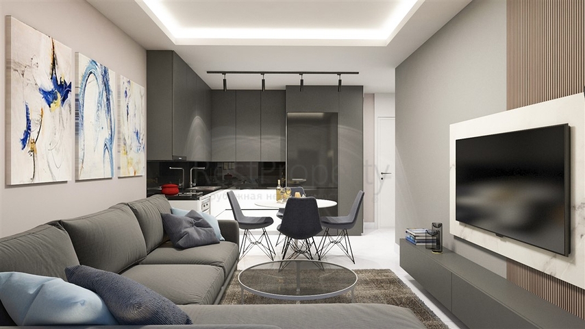 Clubhaus in der entwickelten Gegend ist beides