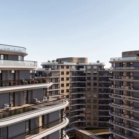 Investitionsprojekt in der Bauphase im Stadtteil Küçükçekmece