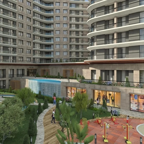 Investitionsprojekt in der Bauphase im Stadtteil Küçükçekmece