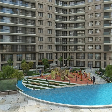 Investitionsprojekt in der Bauphase im Stadtteil Küçükçekmece