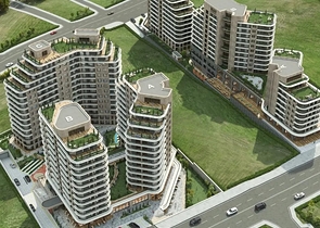 Investitionsprojekt in der Bauphase im Stadtteil Küçükçekmece