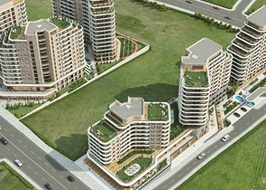 Investitionsprojekt in der Bauphase im Stadtteil Küçükçekmece