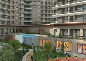 Investitionsprojekt in der Bauphase im Stadtteil Küçükçekmece