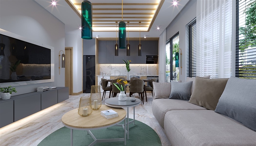 Komplex im modernen Stil im angesehenen Viertel Oba 