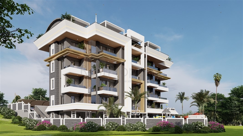 Komplex im modernen Stil im angesehenen Viertel Oba 