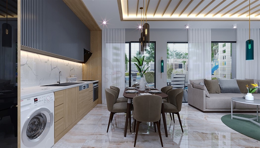 Komplex im modernen Stil im angesehenen Viertel Oba 