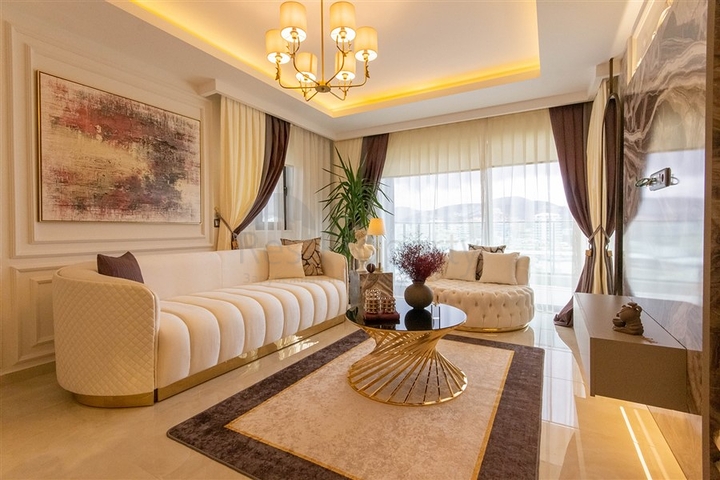 1+1 Wohnung im Stadtteil Mahmutlar, 50 m vom Meer entfernt