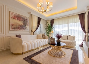 1+1 Wohnung im Stadtteil Mahmutlar, 50 m vom Meer entfernt