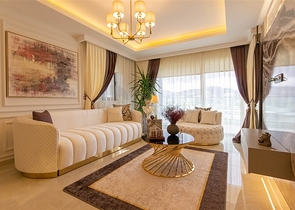 1+1 Wohnung im Stadtteil Mahmutlar, 50 m vom Meer entfernt