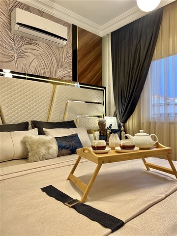 2+1 Apartment im Zentrum von Alanya mit Panoramablick auf das Meer