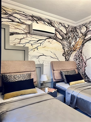 2+1 Apartment im Zentrum von Alanya mit Panoramablick auf das Meer