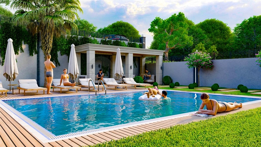 Boutique-Komplex, 1 km vom Strand entfernt, im Stadtteil Demirtas 