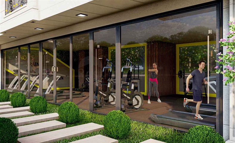 Boutique-Komplex, 1 km vom Strand entfernt, im Stadtteil Demirtas 