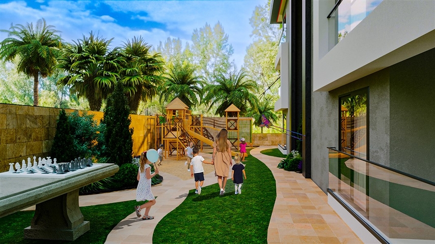 Boutique-Komplex, 1 km vom Strand entfernt, im Stadtteil Demirtas 