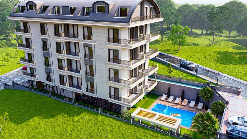 Boutique-Komplex, 1 km vom Strand entfernt, im Stadtteil Demirtas 