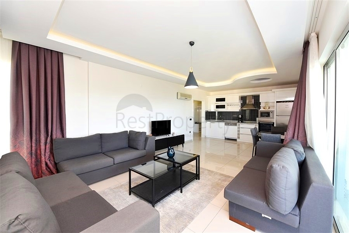 2+1 Apartment mit Meerblick in Kestel