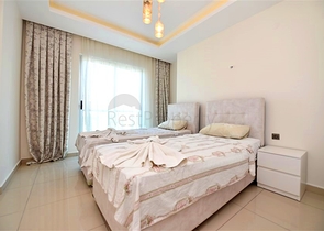 2+1 Apartment mit Meerblick in Kestel