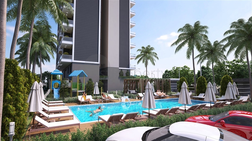 Im Bau befindliches Projekt im beliebten Stadtteil Mahmutlar