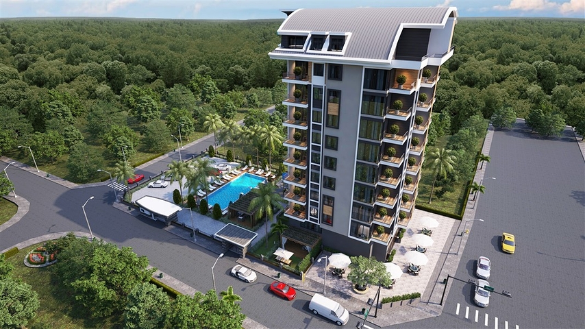 Im Bau befindliches Projekt im beliebten Stadtteil Mahmutlar